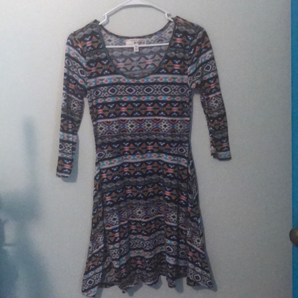 Multicolor stretch dress